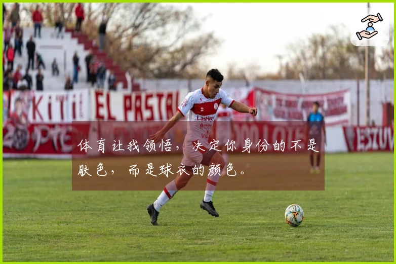 体育让我领悟，决定你身份的不是肤色，而是球衣的颜色。